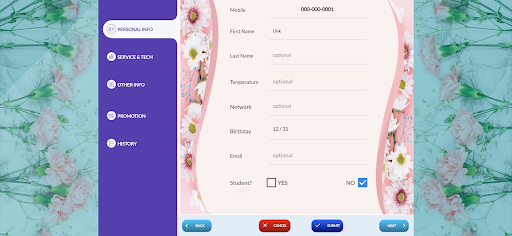 LLDCheckin Screen 2