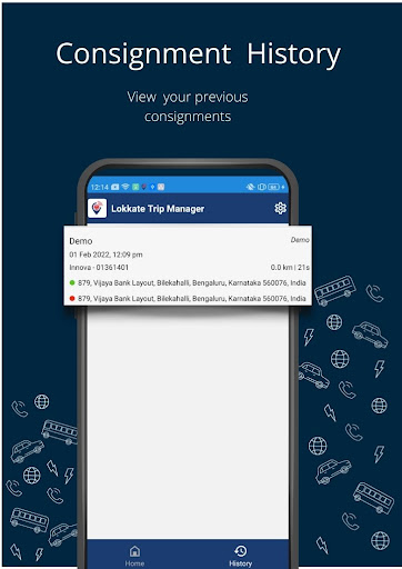 Lokkate Trip Manager Screen 2