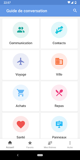 Android application English Travel Phrasebook screenshort