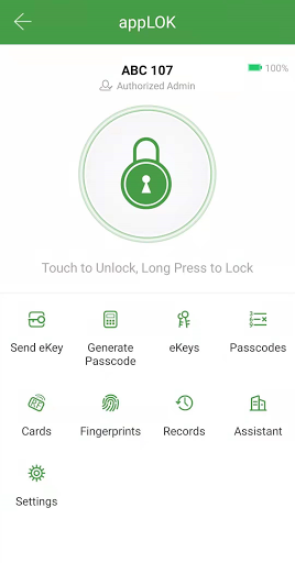 Android application appLOK screenshort