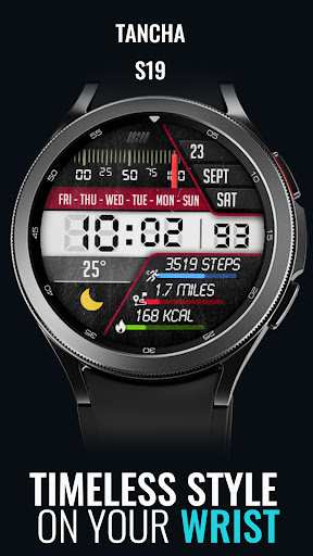 Android application Tancha S19 Digital Watch Face screenshort