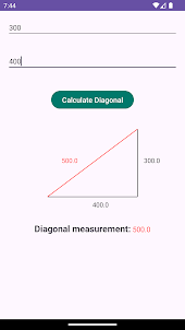 Calculate Diagonals
