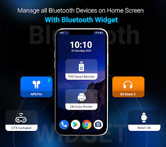 Bluetooth Widget/Battery Level