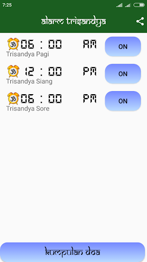 Alarm Trisandya dan Doa