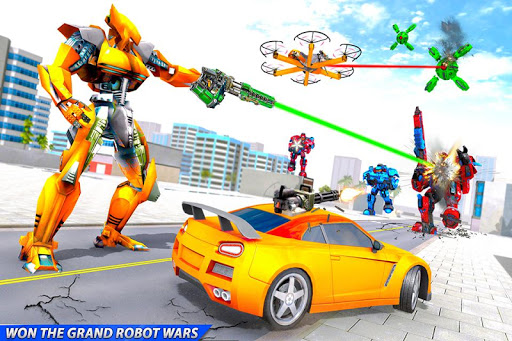 Drone Robot Car Transforming Gameu2013 Car Robot Games 1.0 screenshots 10