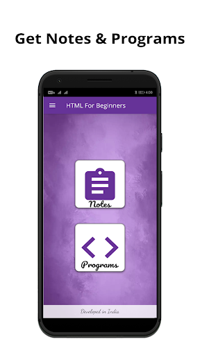 Android application HTML For Beginners screenshort