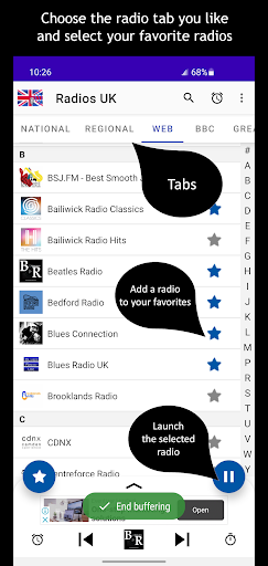 Android application Radios UK screenshort