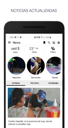 Android application News Ecuador. Noticias y Perió screenshort
