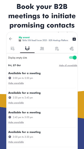 Tbilisi SRF B2B meetings Screen 3