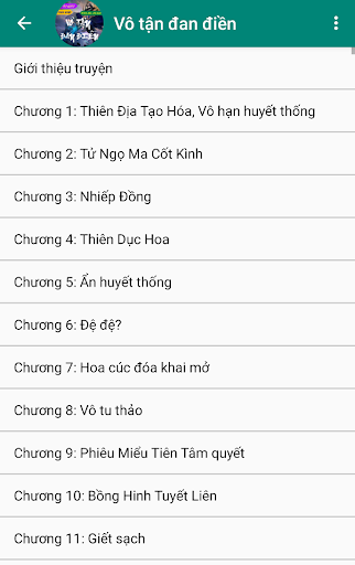 Android application Vo tan dan dien - Tring sinh screenshort