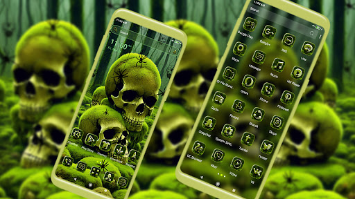 Android application Swamp Skull Green Theme screenshort