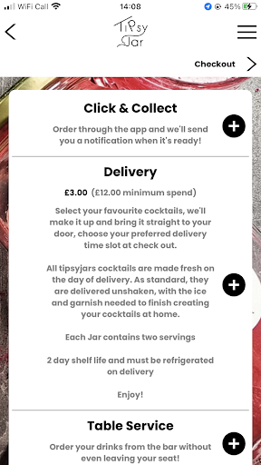 TipsyJar Screen 2