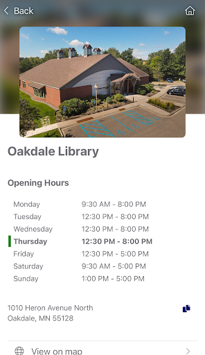 Screenshot of Washington County Library