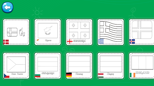 coloring world flag countries