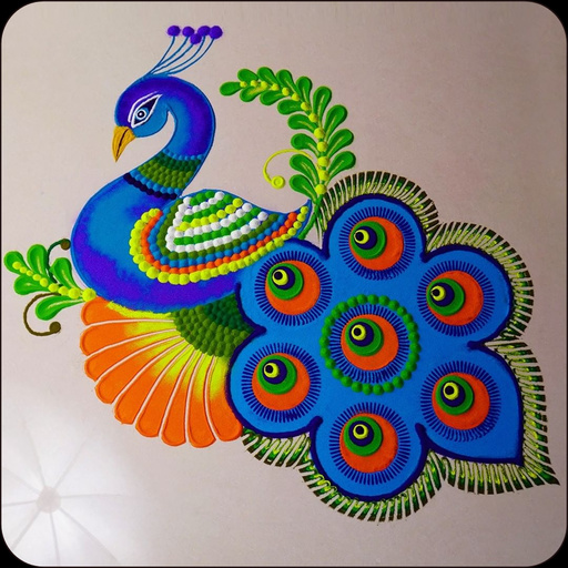 Peacock Rangoli Designs - Google Play पर ऐप्लिकेशन