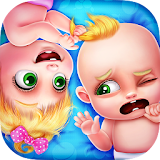 Newborn Baby Angry Twins icon