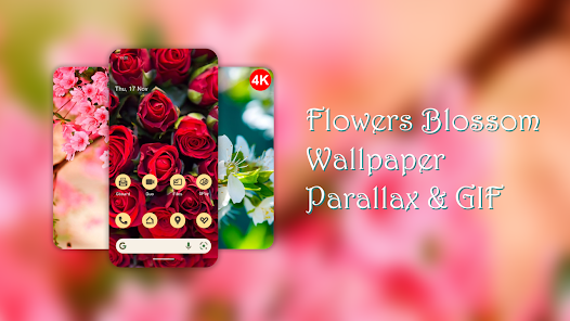 Flowers Wallpaper 4K Parallax 1.0 APK + Мод (Unlimited money) за Android