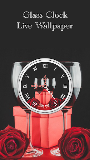 Glass Clock Live Wallpaper