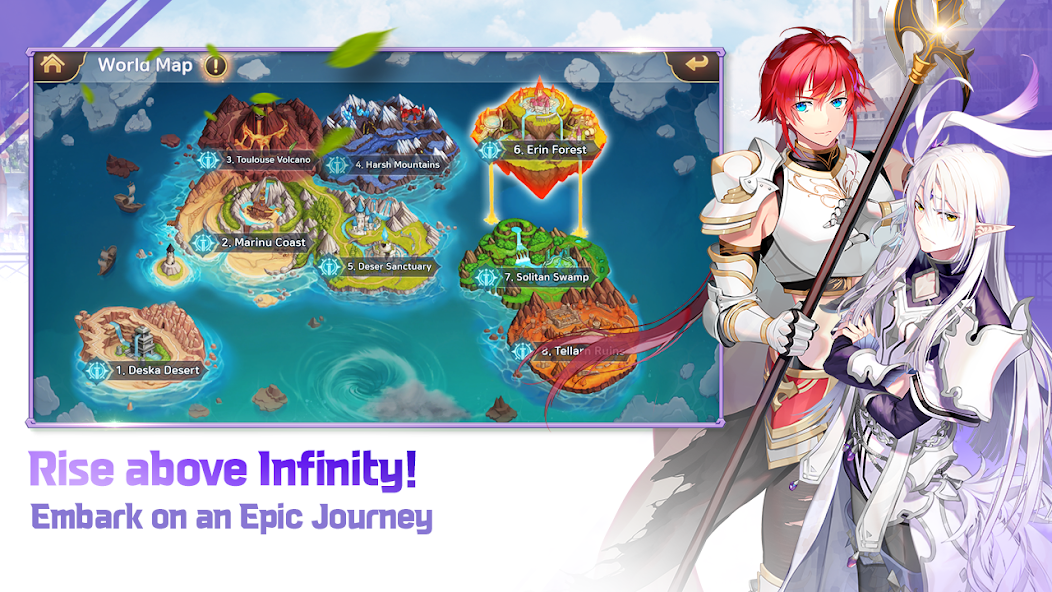 Infinity Saga X 1.1.028 APK + Мод (Unlimited money) за Android