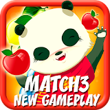 Panda Match 3 ???. Connect and Harvest Fruit icon