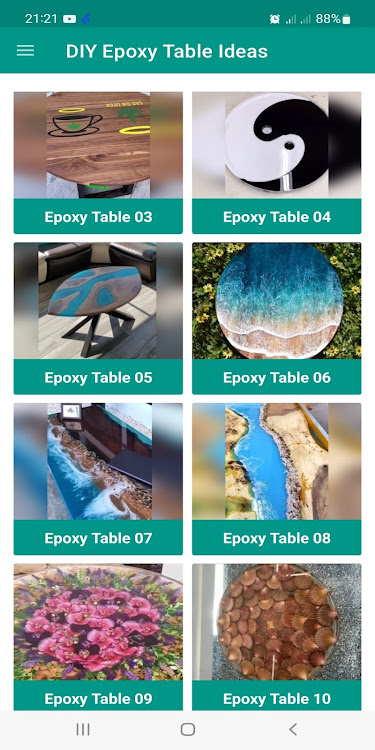 DIY Epoxy Table Ideas - 30.0.9 - (Android)