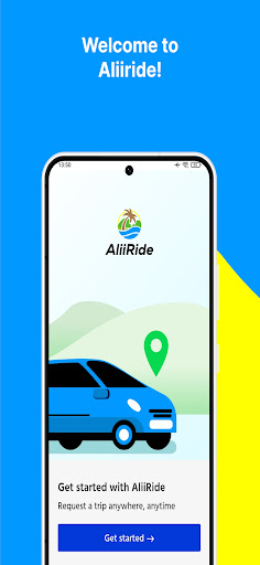 Android application AliiRide screenshort