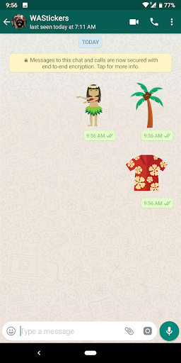 Hawaii stickers for WhatsApp Screen 3