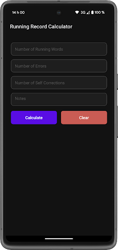 Android application RunRecord Calc screenshort