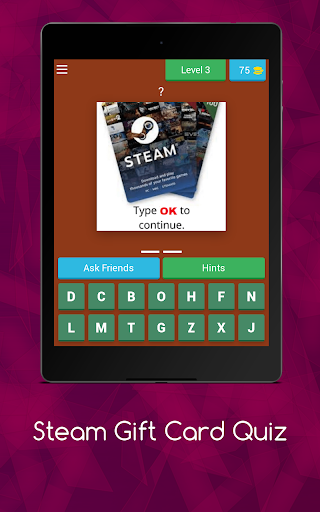 Steam Gift Card Quiz