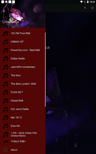 Rhythm And Blues Radios Live Screen 2