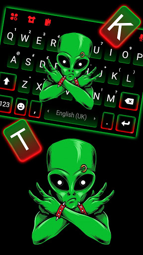 Rocker Alien Keyboard Backgrou Screen 2