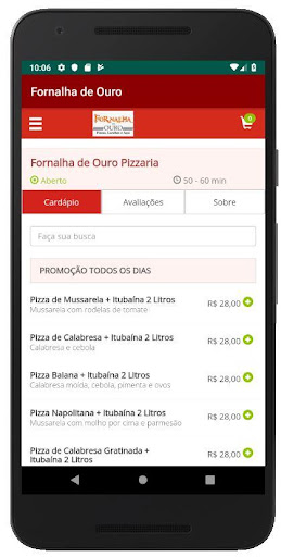 Fornalha de Ouro Pizzaria Screen 2