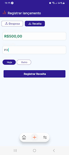 Expenses: Finanças Pessoais Screen 2