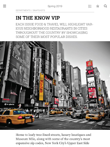 Food and Travel Magazine