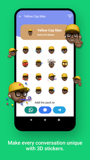 Screenshot of Memoji Stickers for WhatsApp