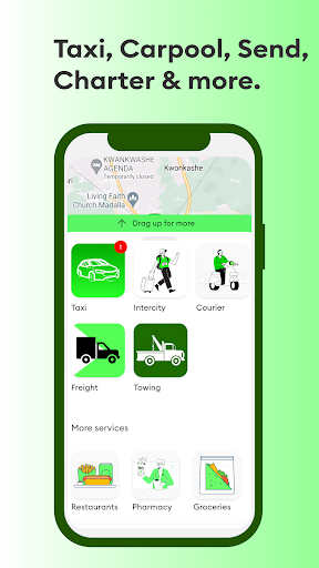 9GO - Taxi, parcel, carpooling Screen 2