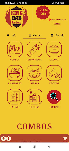 Android application Kingbab Kebab screenshort