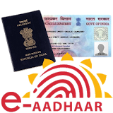 e-Aadhaar,Passport, PAN Card icon