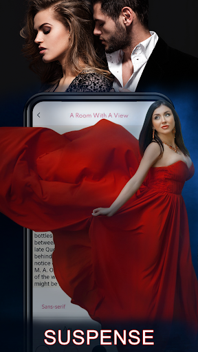 Romance novel reading app