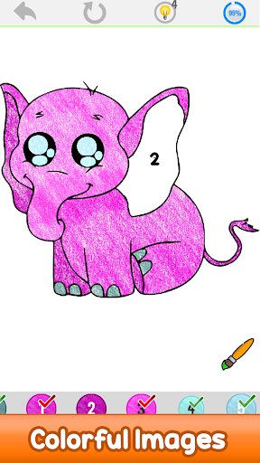 Animals Color by Number Pages