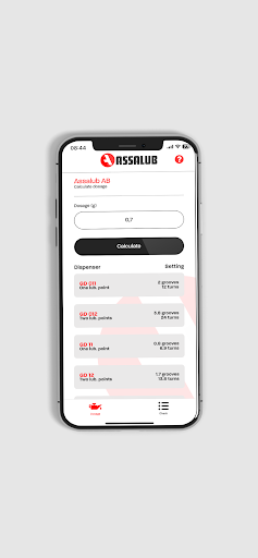 Assalub Grease Doser App Screen 2