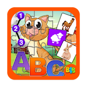 Farm animals Puzzles for Kids‬