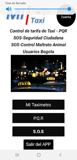 Android application !Mi Tarifa Mi Taxi! screenshort
