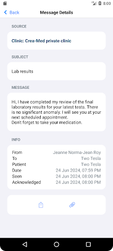 Patient Screen 2