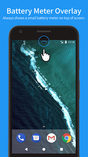 Android application Battery Meter Overlay screenshort