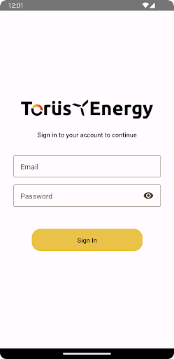 Android application Torus Energy screenshort