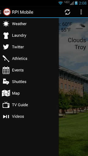 Android application RPI Mobile screenshort