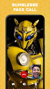 Captura 2 Bumblebee Fake Video Call android