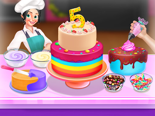 Android application Cake Bakery Kids Cooking Games screenshort