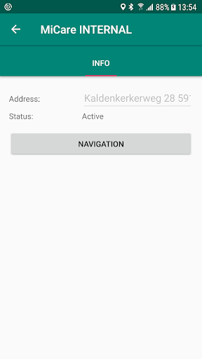 Android application MiCare screenshort